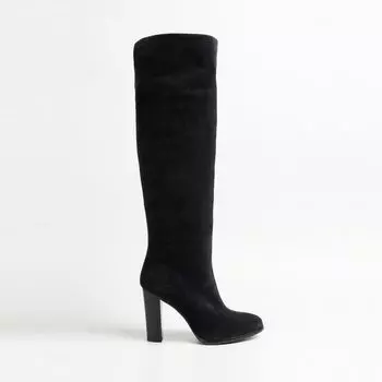 Синие сапоги из спилка Calipso