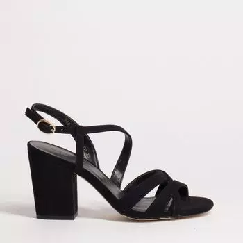 Черные текстильные босоножки Calipso