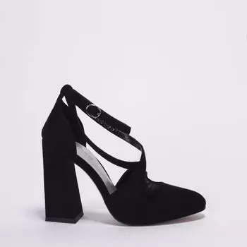 Черные туфли из искусственного велюра Calipso