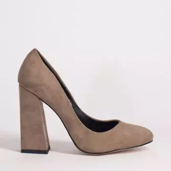 Бежевые туфли из искусственного велюра Calipso