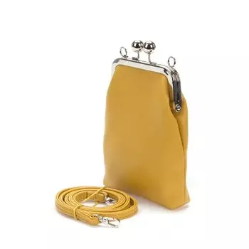 Желтая сумка из искусственной кожи