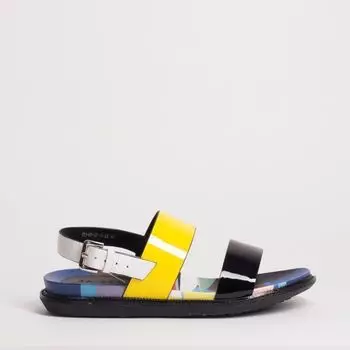 Желтые лаковые сандалии Calipso