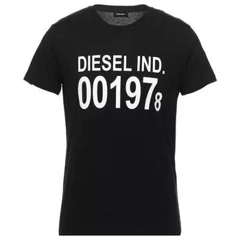 001978 Черная футболка Diesel, черный
