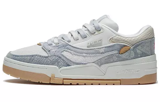 001 BTC Скейтбординг Кроссовки женские низкие Frosty White/молочно-голубые Lining