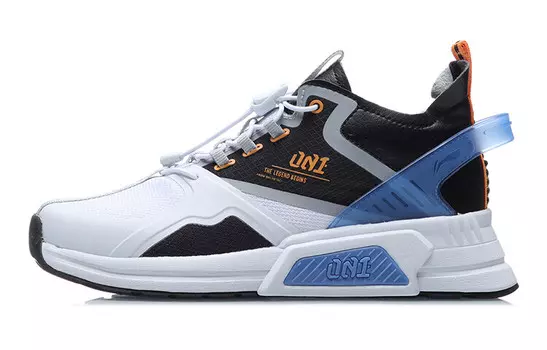 001 Детские кроссовки GS Low-top Черные/белые/синие Lining Young