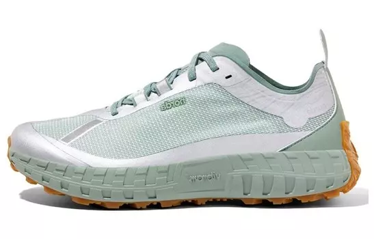 001 Кроссовки мужские низкие зеленые/белые Norda