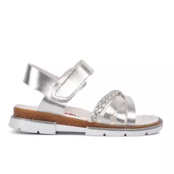 001 Серебряные детские сандалии Ayakmod