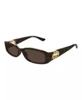 002 солнцезащитные очки Gucci, коричневый