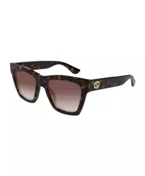 002 солнцезащитные очки Gucci, коричневый