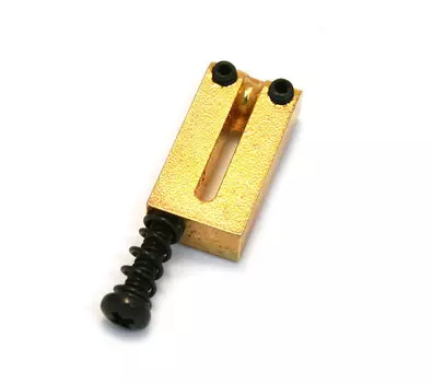003-6815-000 Седло для бриджа Fender Gold Offset USA Stratocaster/Strat 0036815000 003-6815-000 Fender Gold Offset Bridge Saddle USA Stratocaster/Strat 0036815000