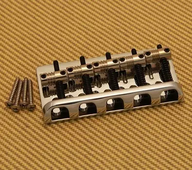 007-5128-000 Подлинный Fender Chrome '08-UP American V 5-string P/Jazz Bass Bridge 007-5128-000 Genuine Fender Chrome '08-UP American V 5-string P/Jazz Bass Bridge