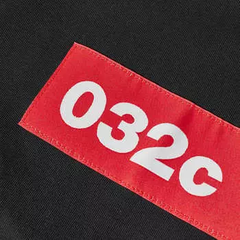 032C Футболка с лентой, черный