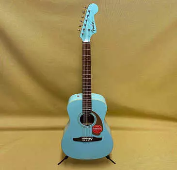 097-0722-008 Проигрыватель акустической/электрической гитары Fender Malibu CA серии Aqua Splash 097-0722-008 Fender Malibu CA Series Player Acoustic/Electric Guitar Aqua Splash
