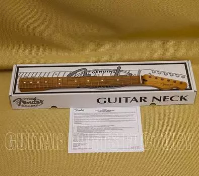 099-0303-920 Гриф Fender Telecaster из жареного клена, 22 лада Jumbo, 12 дюймов, Pau Ferro, плоскоовальная форма 099-0303-920 Fender Roasted Maple Telecaster Neck, 22 Jumbo Frets, 12", Pau Ferro, Flat Oval Shape
