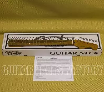 099-0503-920 Подлинный гриф Stratocaster из жареного клена Fender 9,5" C Shape Pau Ferro 099-0503-920 Genuine Fender Roasted Maple Stratocaster Neck 9.5" C Shape Pau Ferro