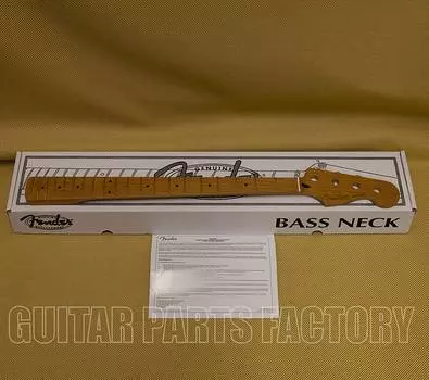 099-0702-920 Подлинный гриф из жареного клена Fender Jazz Bass Neck 9,5" C-образной формы 099-0702-920 Genuine Fender Roasted Maple Jazz Bass Neck 9.5" C Shape