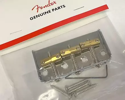 099-0809-000 Теле-бридж Fender с 3 седлами Custom "Cut-Off" в винтажном стиле 099-0809-000 Fender 3-Saddle Custom "Cut-Off" Vintage-Style Tele Bridge