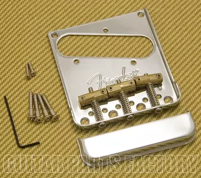 099-2005-000 Компенсированный бридж и пепельница American Professional Telecaster Fender 099-2005-000 American Professional Telecaster Compensated Bridge & Ashtray
