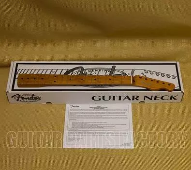 099-9862-920 Fender Roasted Maple Vintera Mod '50's Telecaster Neck 21 Medium Jumbo Frets 9.5" V Roasted Maple Vintera Mod '50's Telecaster Neck, 21 Medium Jumbo Frets, 9.5", "V" Shape