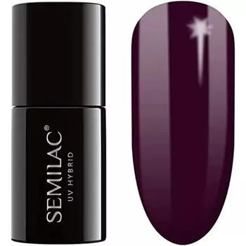 099 УФ-гибридный лак для ногтей «Темно-фиолетовое вино», 7 мл, Semilac