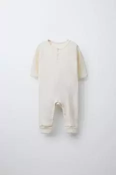 0-18 месяцев / комбинезон для сна из шерсти мериноса ZARA, экрю