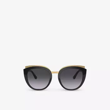 0dg4383 солнцезащитные очки из ацетата в оправе-бабочке Dolce & Gabbana, черный