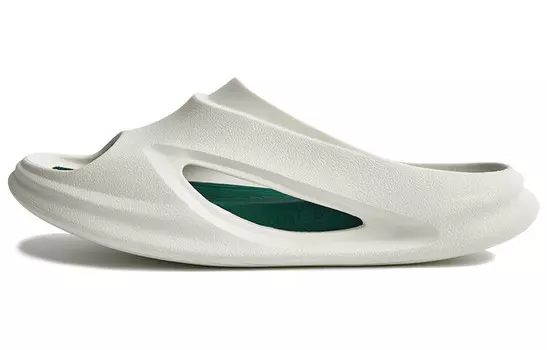 0Шлепанцы унисекс зеленые/белые 592