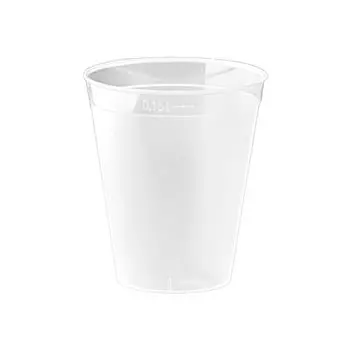 1000 многоразовый легкий стакан для питья матовый 0,15 л полипропилен 150 мл SWS, прозрачный