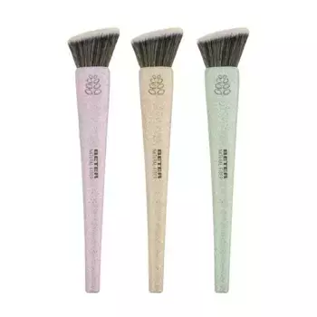 100% биоразлагаемый Natural Fiber Brocha Angulada Maquillaje Fluido Beter