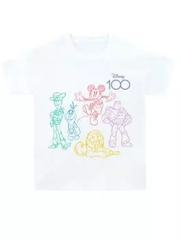 100 футболка Disney, белый