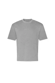 100 футболка оверсайз AWDis, серый