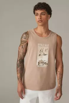 100% хлопок хокусай лицензионный жилет Next, серый