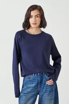 100% хлопок Матильда реглан топ Hush, синий