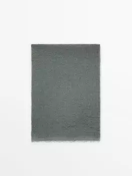 Шарф из 100% кашемира Massimo Dutti, бирюзовый