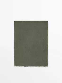 Шарф из 100% кашемира Massimo Dutti, зеленый