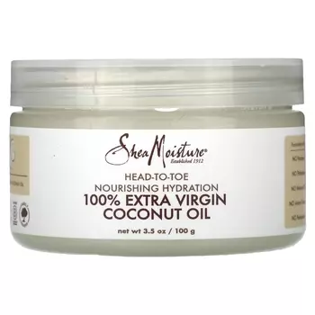 100 % кокосовое масло SheaMoisture питательное увлажнение с головы до ног, 100 г