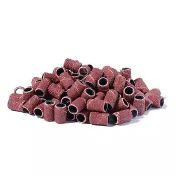 100-кратная абразивная насадка для педикюрных фрез, зернистость № 80., AllePaznokcie