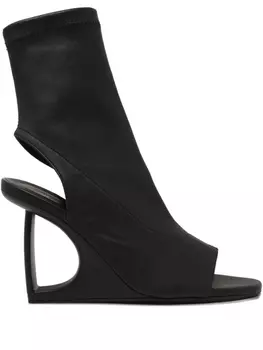 100-миллиметровые ботинки с открытым носком Vic Matie, черный