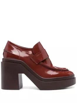 100-миллиметровые мокасины Netta Clergerie, коричневый