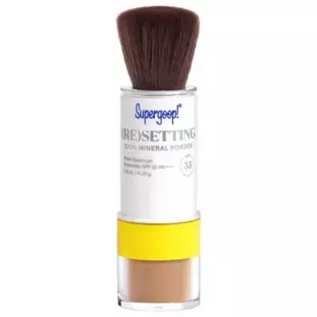 100% минеральная (восстанавливающая) пудра для лица солнцезащитный крем spf 35 Supergoop!, цвет dark
