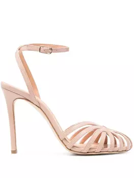 100 мм кожаные сандалии The Seller, розовый