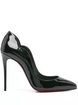 100 мм туфли Hot Chick Christian Louboutin, зеленый