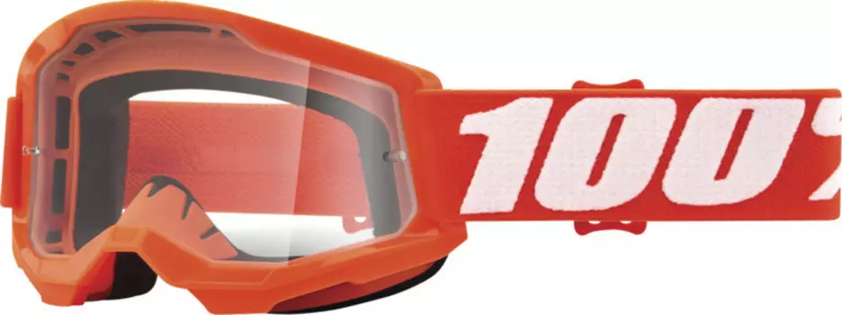 100% молодежные очки для мотокросса Strata 2 Essential 1, апельсин