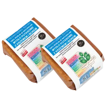 100% натуральное калийное мыло на растительной основе в бруске, «настоящий серый» с кремнием, 100 г Powrt Do Natury Prawdziwe szare