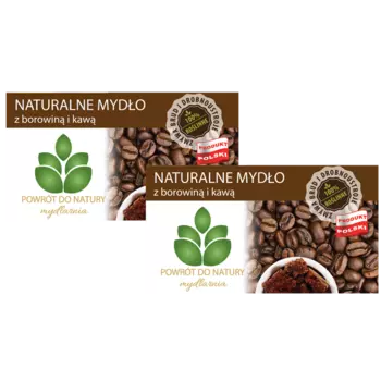 100% натуральное мыло на растительной основе с грязью и кофе, 2 шт. Powrt Do Natury