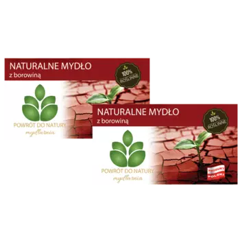 100% натуральное мыло на растительной основе с грязью, 2 шт. Powrt Do Natury