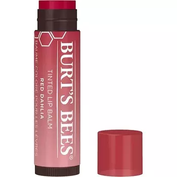 100% натуральный тонированный бальзам для губ «Красный георгин» с маслом ши и растительными восками, Burt'S Bees
