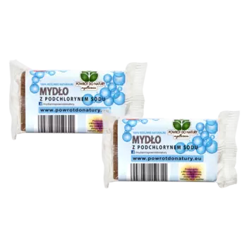 100% растительное натуральное мыло с гипохлоритом натрия, 2 шт. Powrt Do Natury