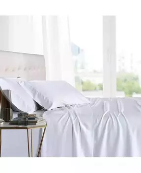 100% вискоза из бамбукового листа, набор из 5 предметов, Split California King Egyptian Linens, белый