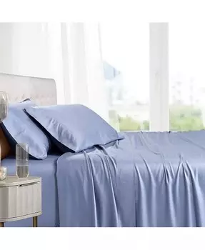 100% вискоза из бамбукового листа, набор из 5 предметов, Split California King Egyptian Linens, синий